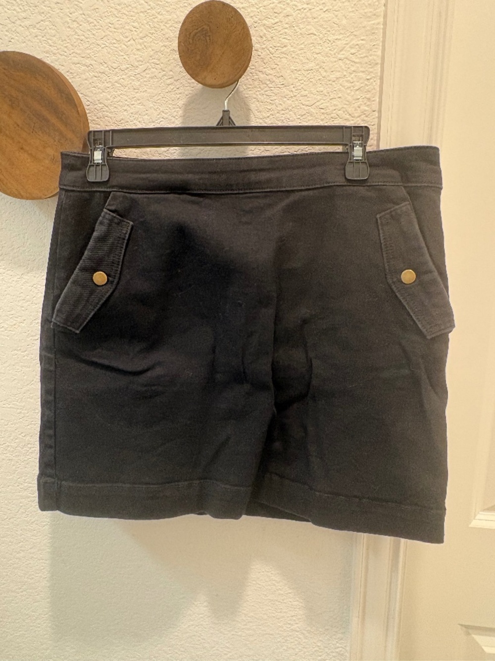 Copper Key mini Skirt black denim Large